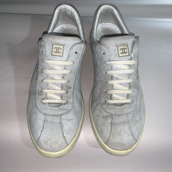 CHANEL size 40 gray suede CHANEL SPORT sneakers - Picture 8 of 12